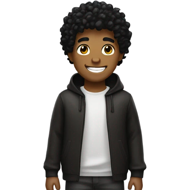 youtuber foltyn as an emoji he has curley hair he is lack he smiles a lot and he loves to play Roblox. emoji