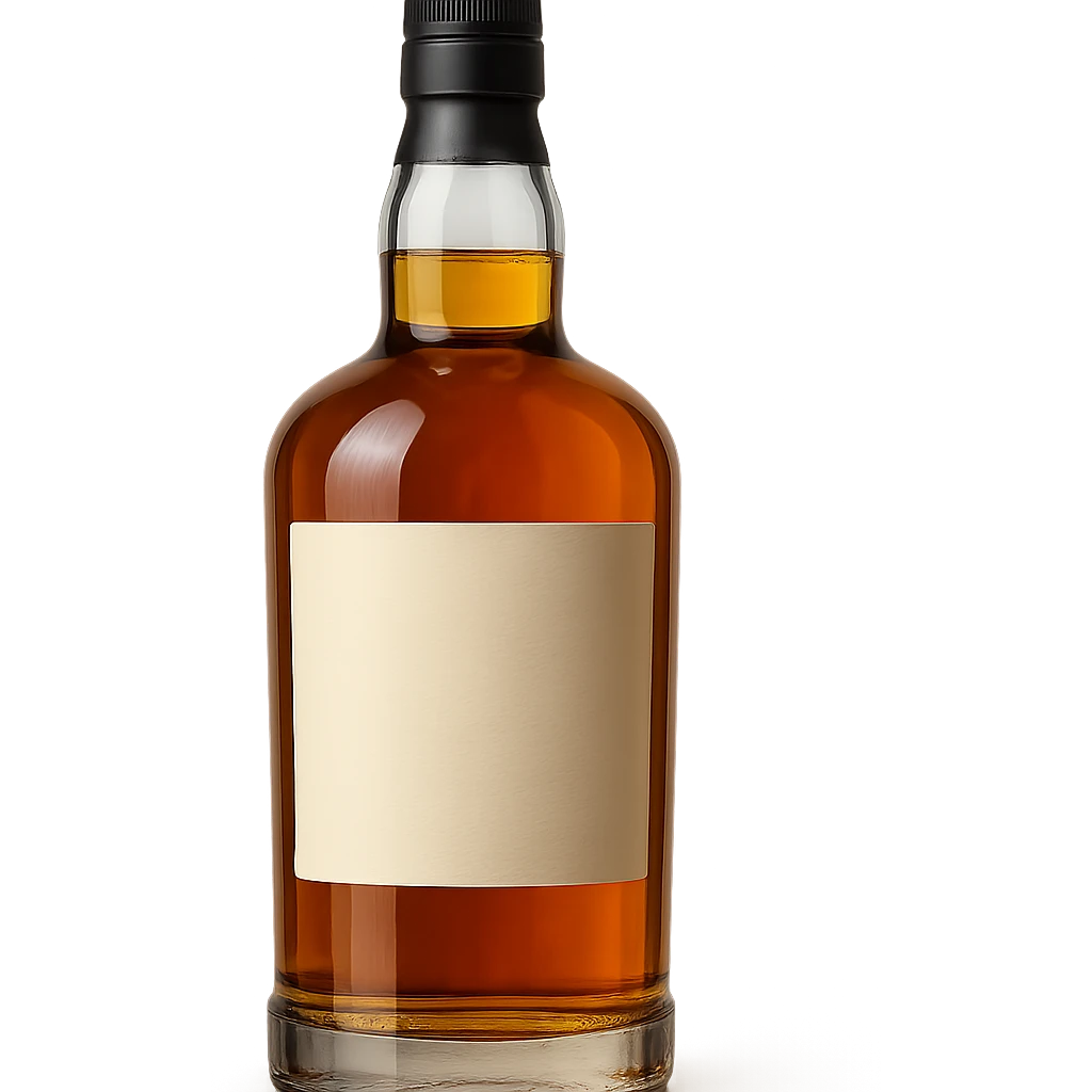 A bottle of whiskey emoji