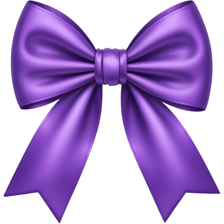 Purple bow emoji