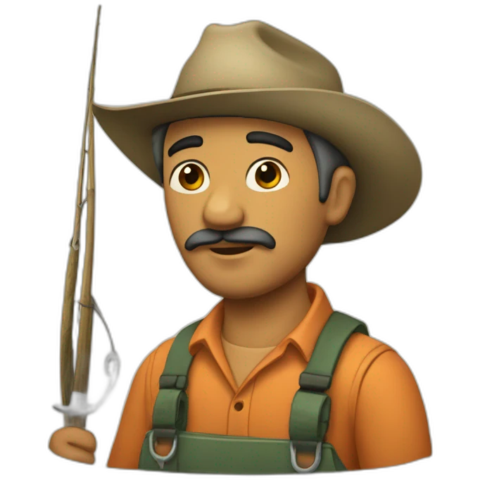 Pescador truchas emoji