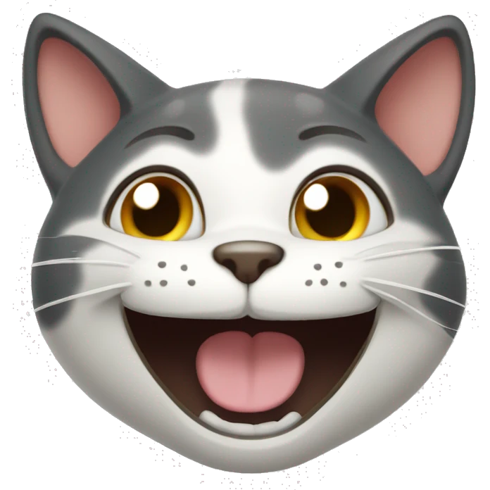 Cat Loopings and laughing  emoji