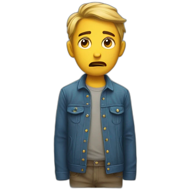 discouraged emoji