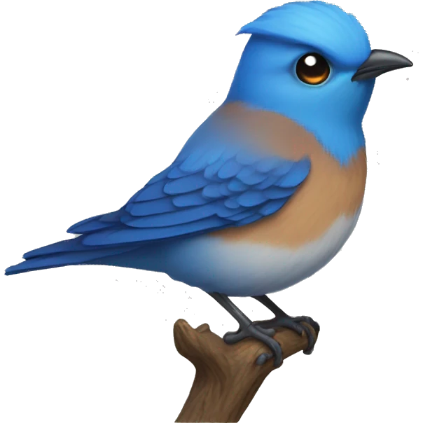 Mystic bluebird  emoji