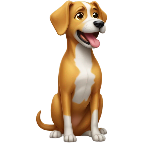 Dog going pee emoji