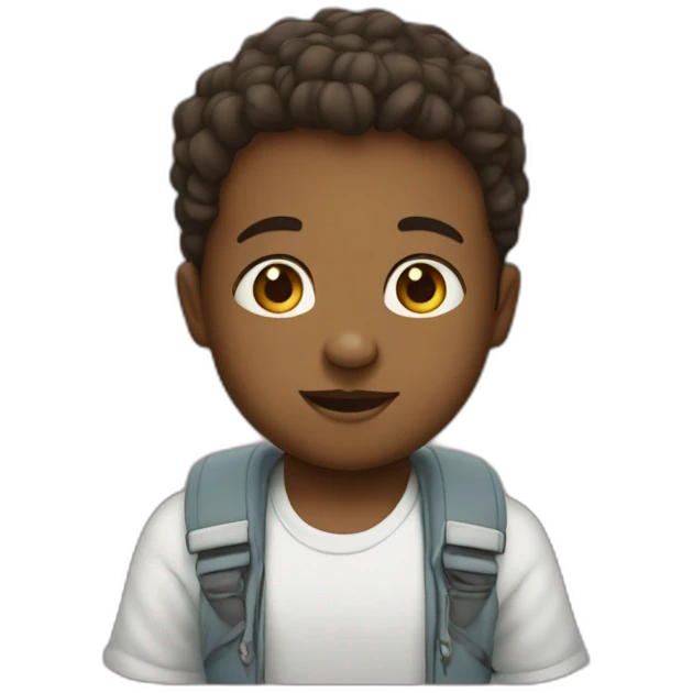 Un bebe qui condiot une vpiture emoji