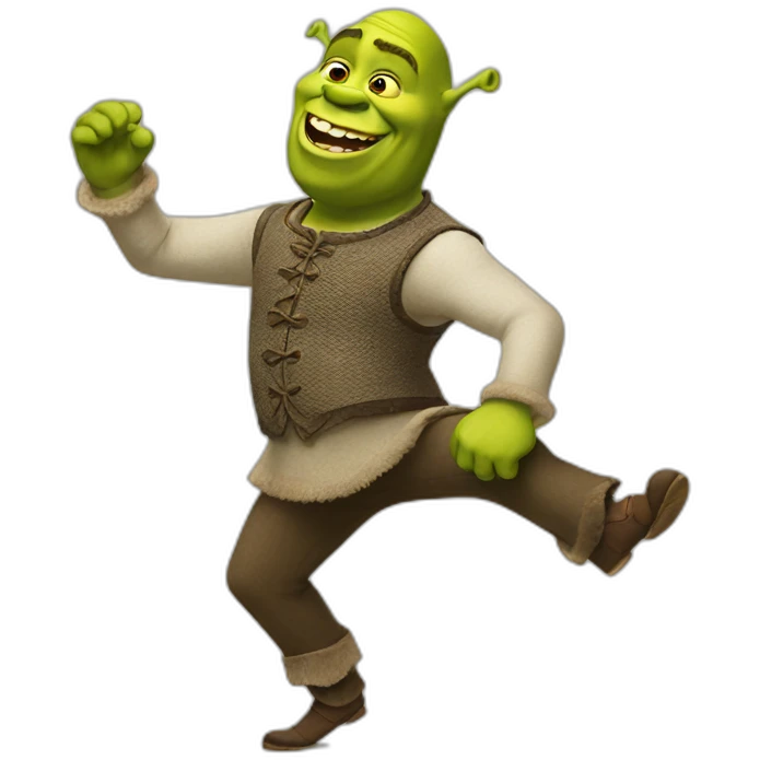 Dancing Shrek emotions emoji