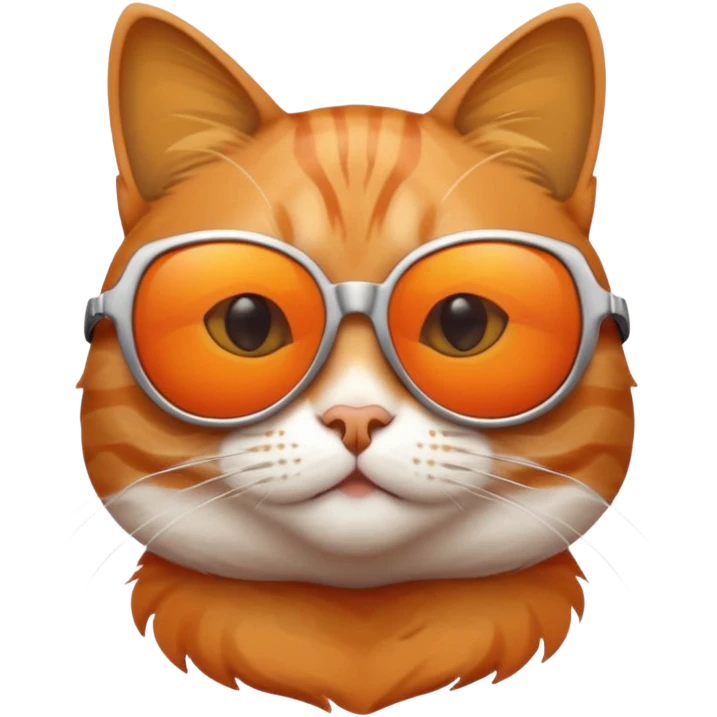 Cat wearing sunglasses emoji