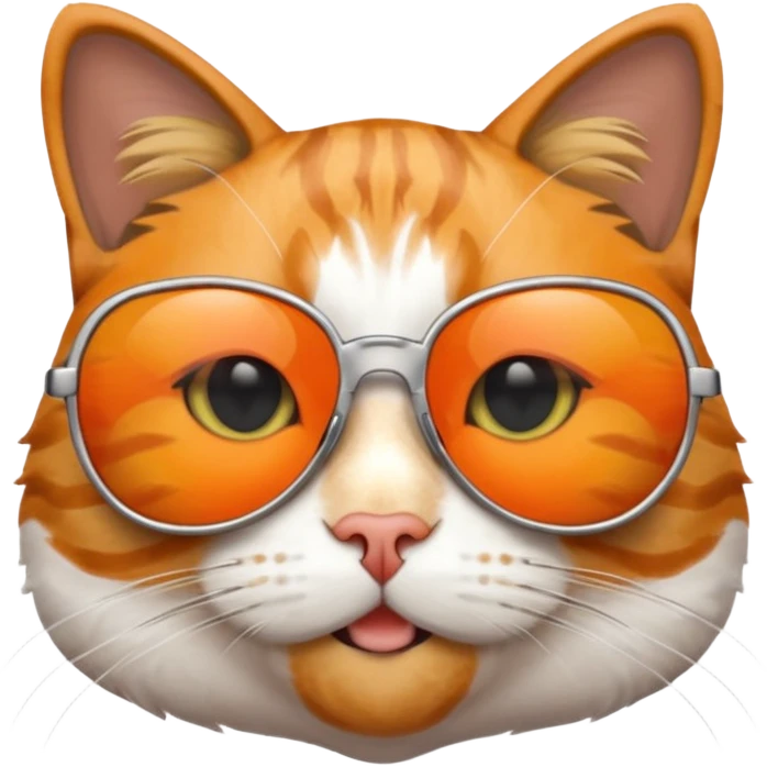 Cat wearing sunglasses emoji