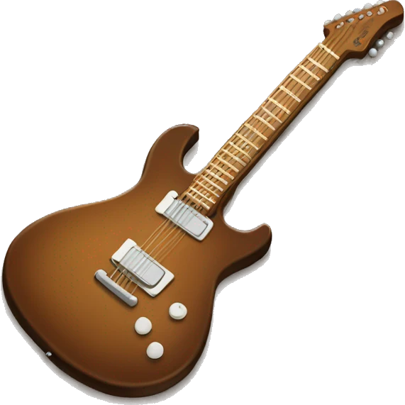 brown electric guitar emoji