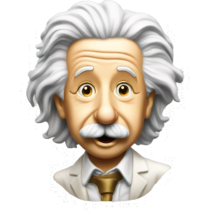Albert Einstein tongue gold coin emoji