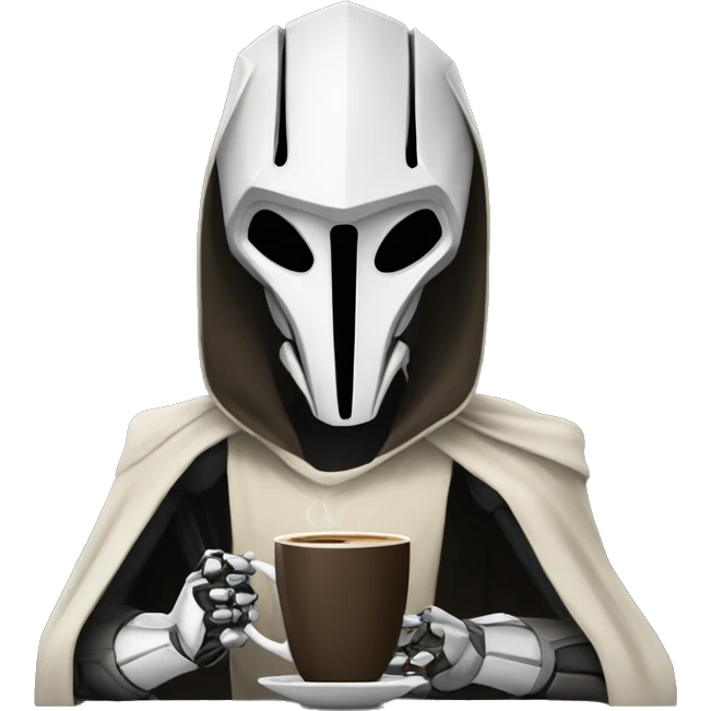 General Grievous with coffee emoji
