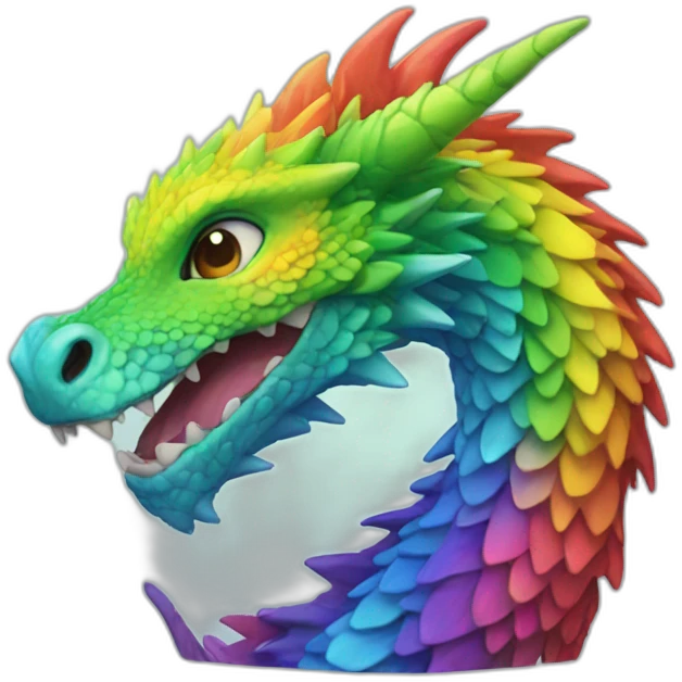 rainbow dragon emoji