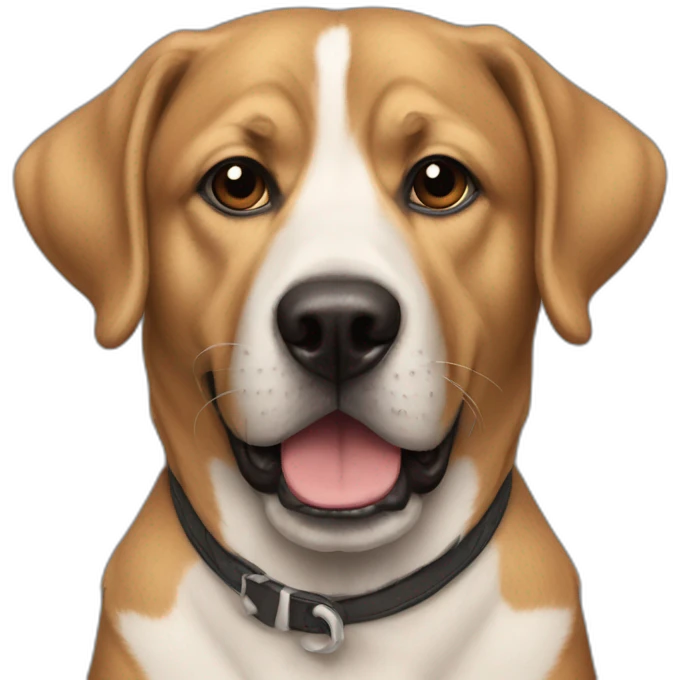 Perro Stanford sin mancha emoji