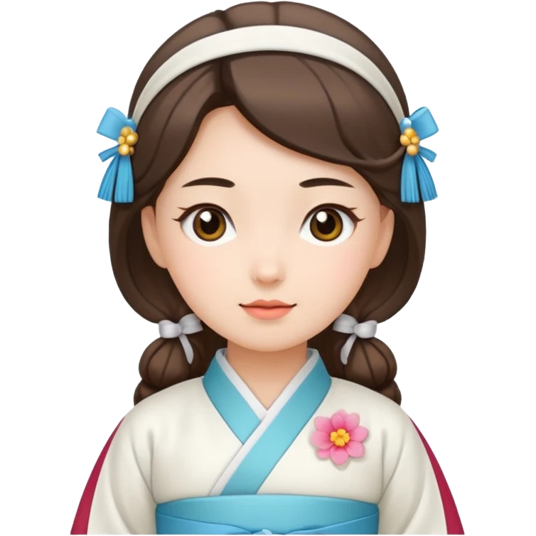 woman in white hanbok emoji