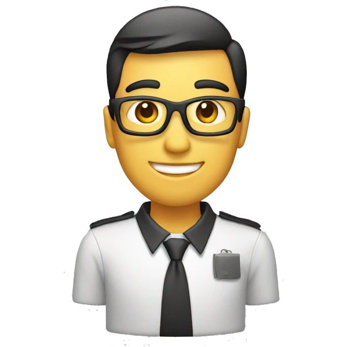 Recruiter with documents emoji