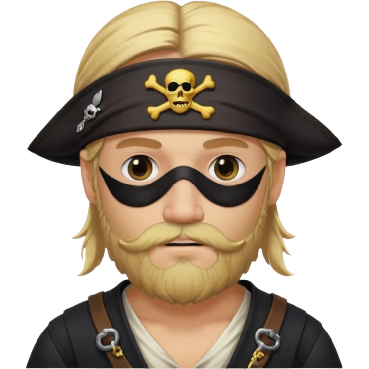 pirate blonde bearded man emoji