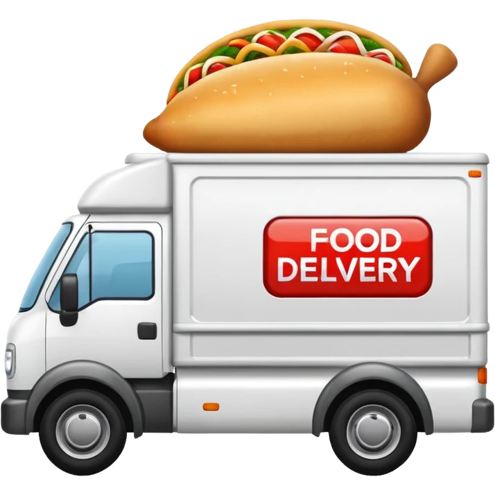 food delivery  lorry emoji