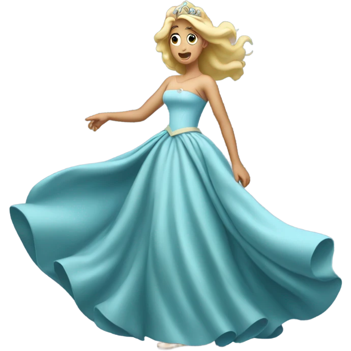 Princess farting emoji