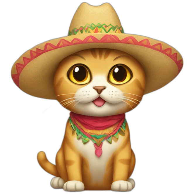 Mexican cat emoji