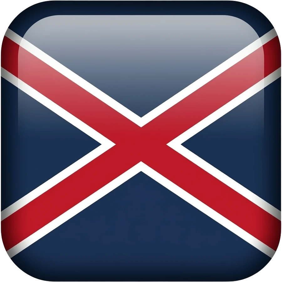 Bandera con una X roja, color blanco en los bordes, y fondo negro emoji