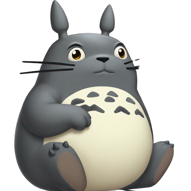 totoro with sakura emoji