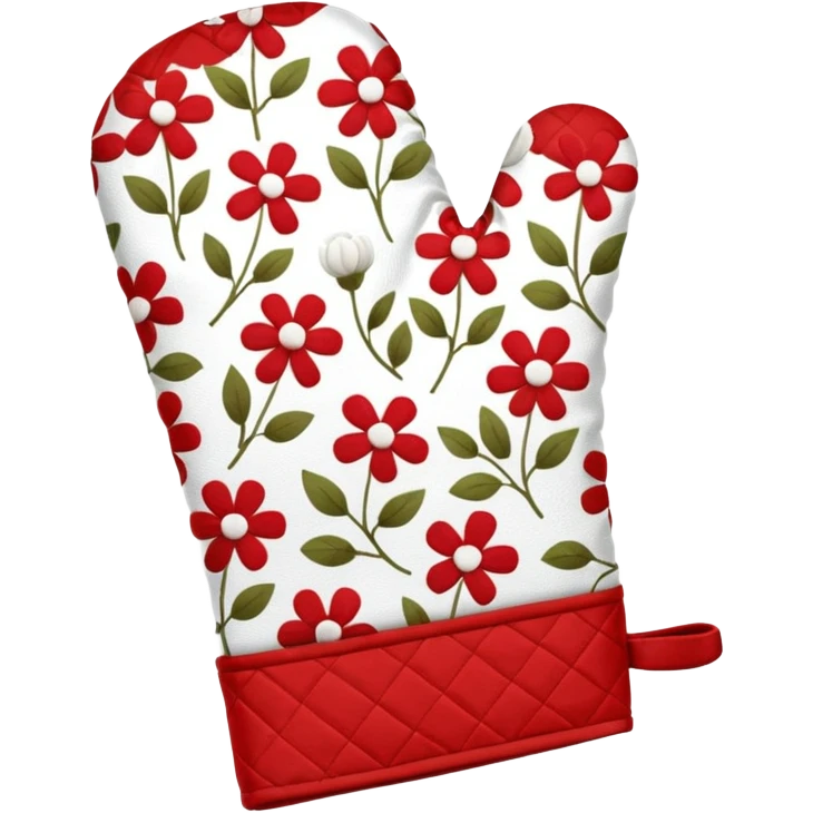 oven mitt print  emoji