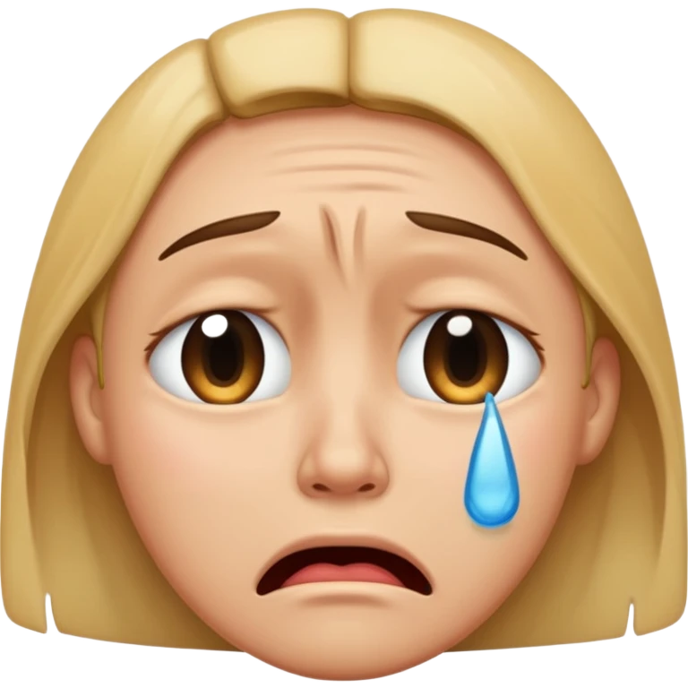 crying face emoji, expressive and clear emoji