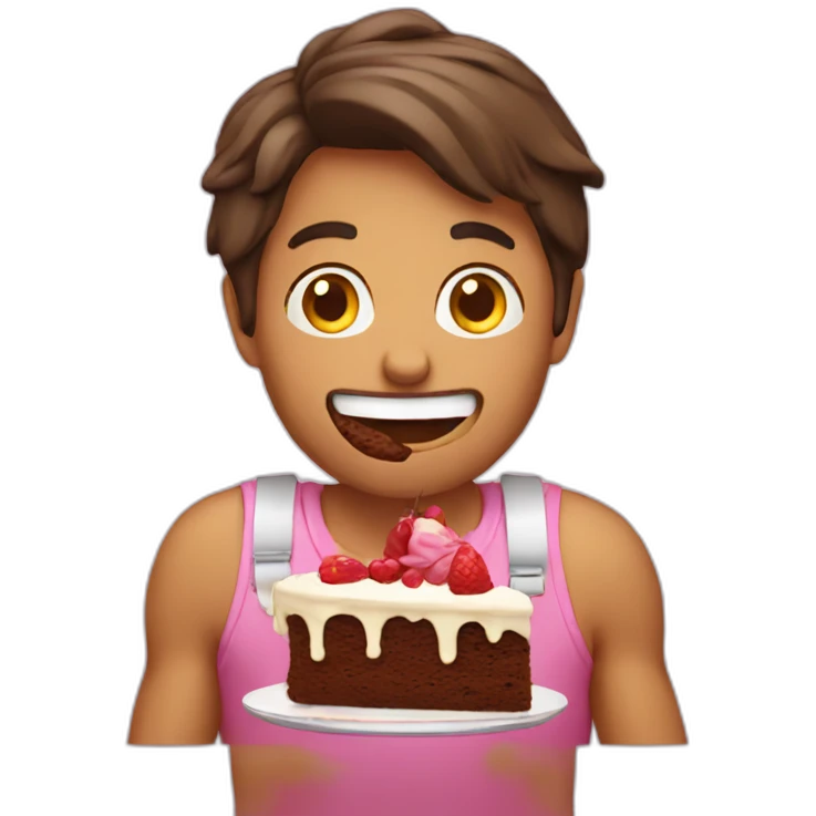 Eating cake emoji