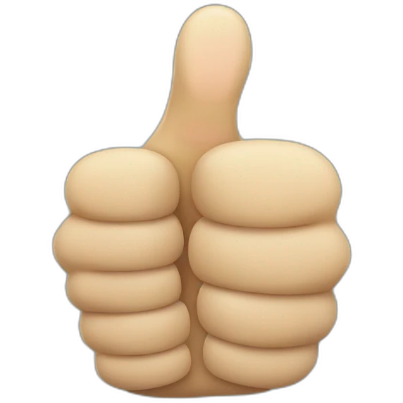 Hand with two thumbs, thumbs up emoji