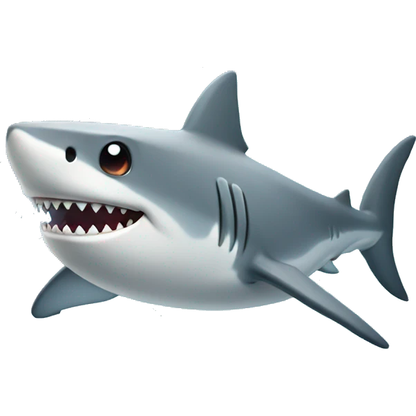 shark with sparkles emoji