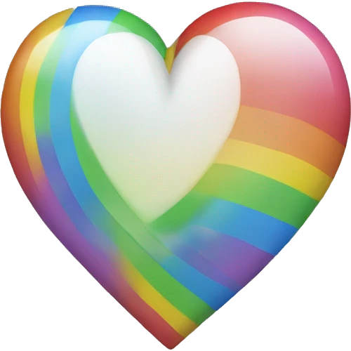 Rainbo heart  emoji