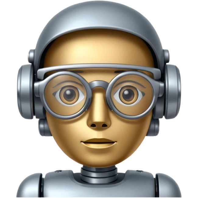 This robot 🤖 with this glasses 😎 emoji