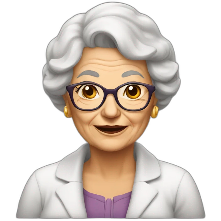 Very Busty old woman emoji