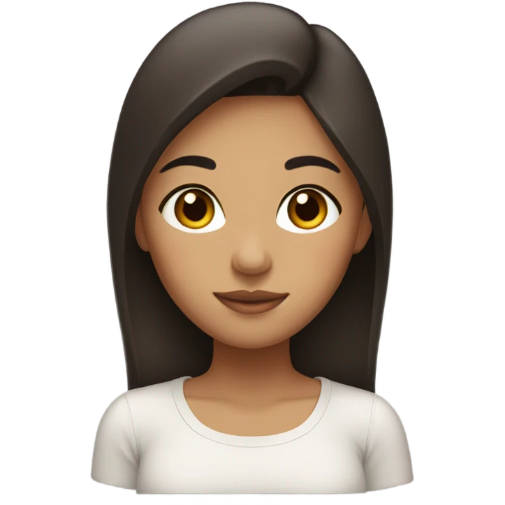 Aisan latina girl with hazle eyes emoji