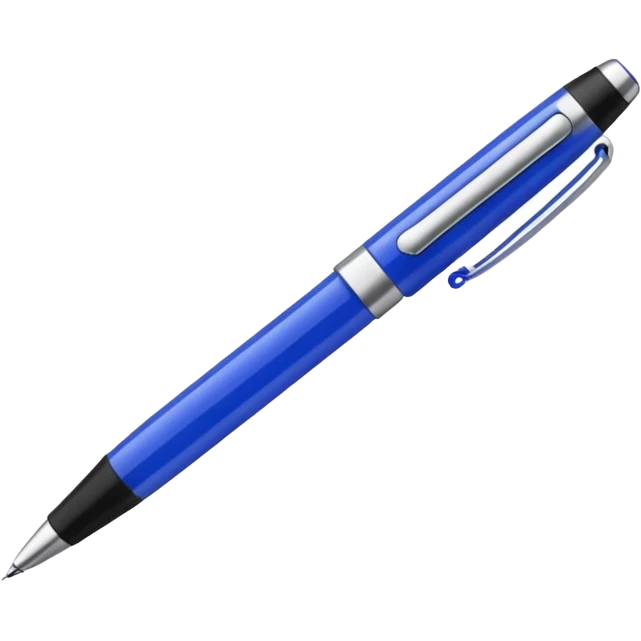 ballpoint pen angled with thin tip emoji