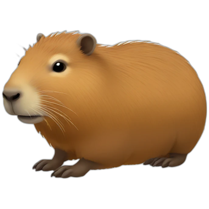 Capybara side view emoji