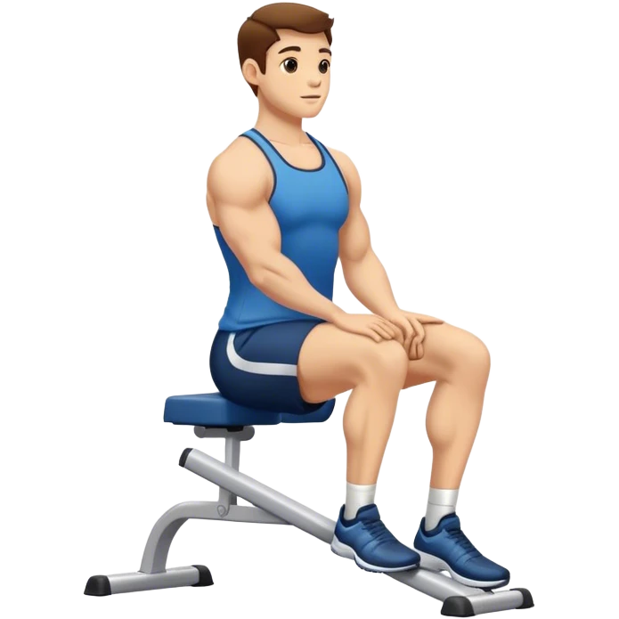 seated calf-raise lower leg exercise emoji