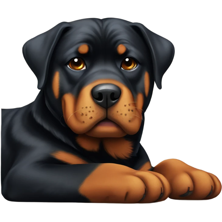 Lazy Rottweiler  emoji