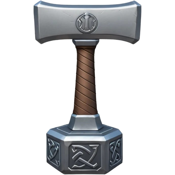 Thor hammer mjolnir runes emoji