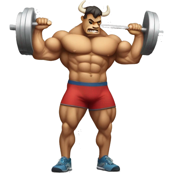 muscle bull strengthening emoji