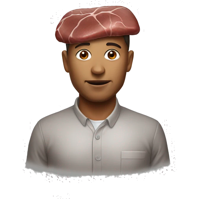 Beef liver realistic emoji