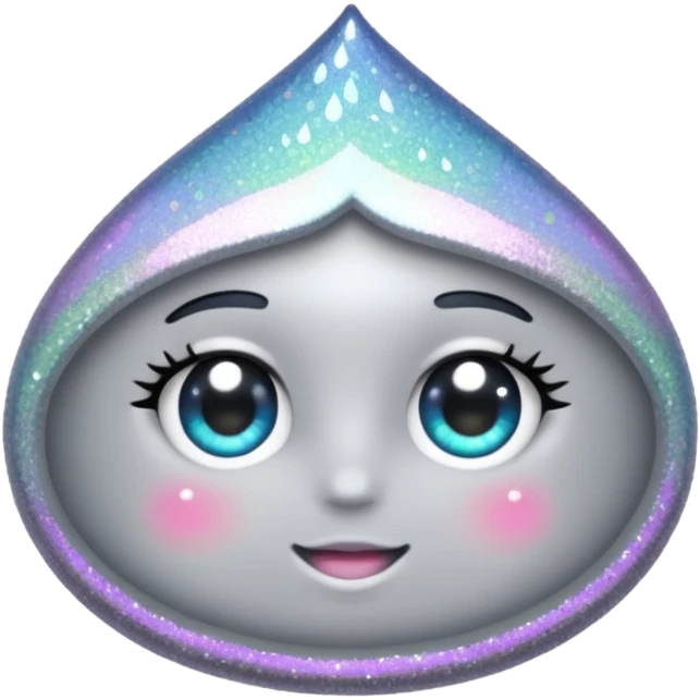 sweet glitter gray emoji