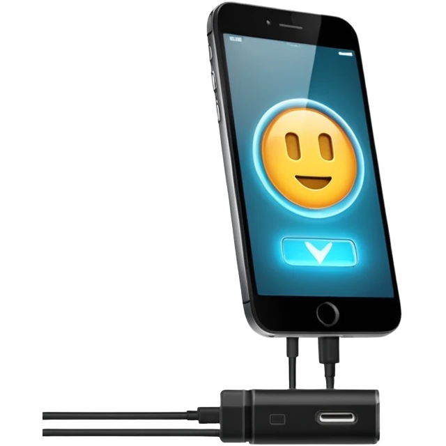 Charging phone emoji