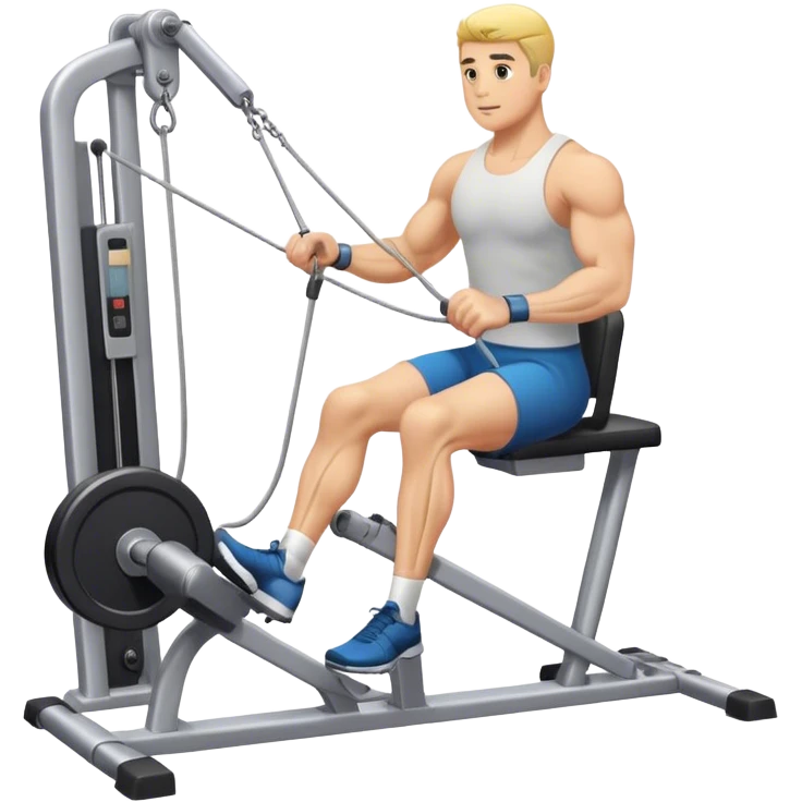 man cable-machine-leg-exercise emoji