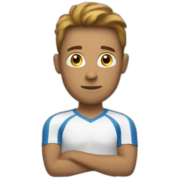 Thinking sport guy emoji