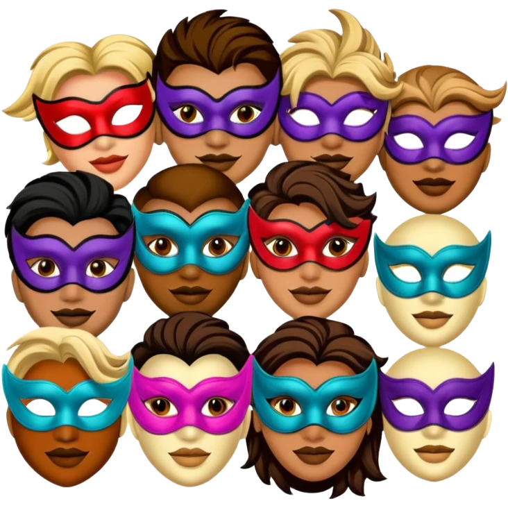 Masquerade Characters emoji