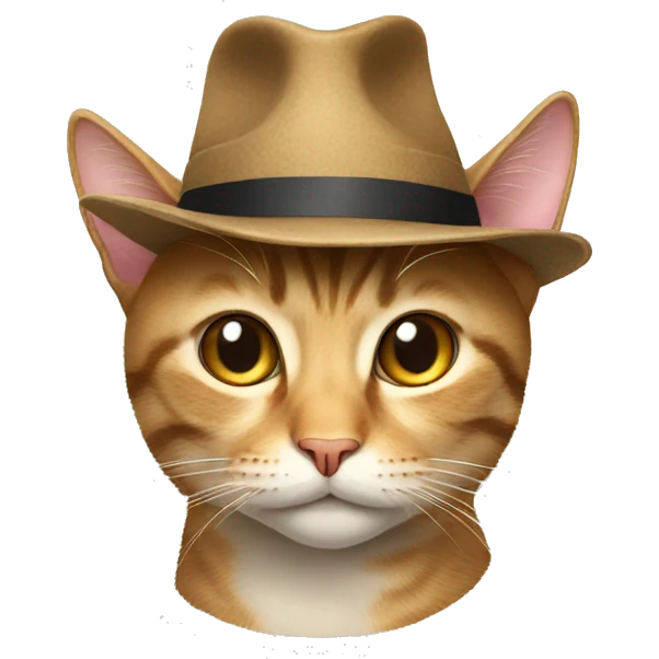 Cat wearing hat emoji