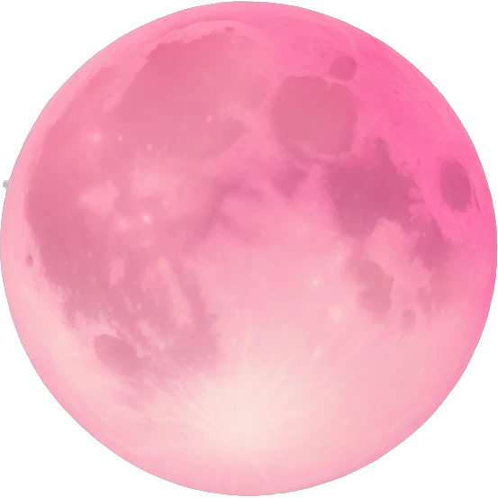 Pink moon emoji