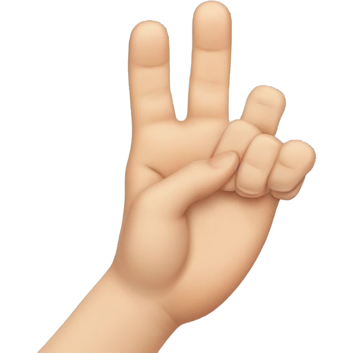 Hand with ring finger down  emoji