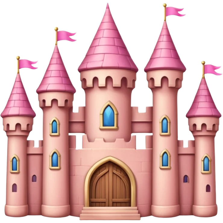 pink castle emoji